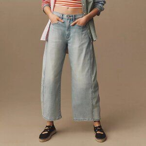 Pilcro - Kenna Mid-Rise Heritage Barrel Jeans - size 27